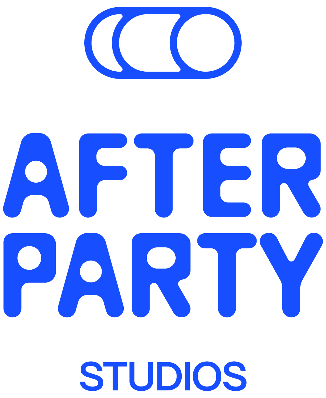 AFTER PARTY PRIMARY LOGOTYPE STACKED TAG 2 W MARK BLUE